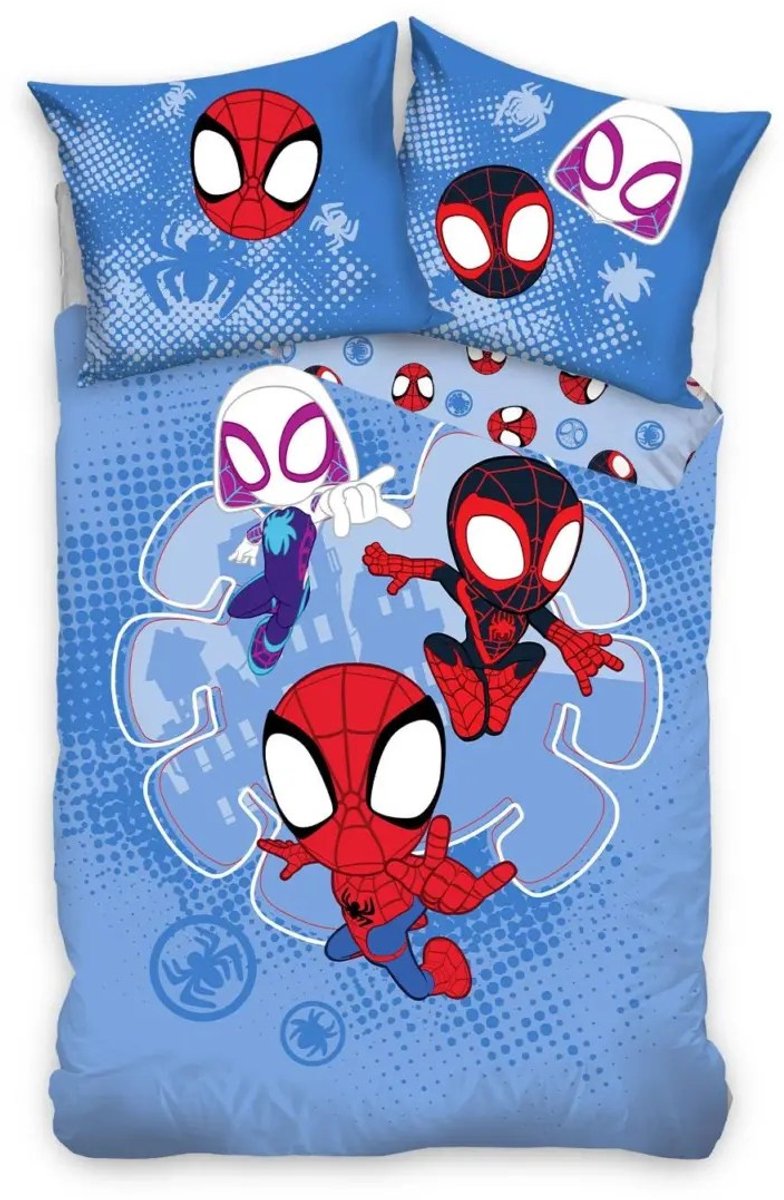 SpiderMan Dekbedovertrek Spidey 140 x 200 cm - 70x90cm