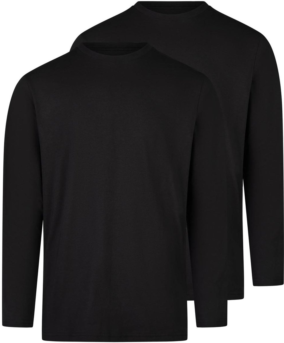 RAGMAN Heren longsleeve 2 pack Basic