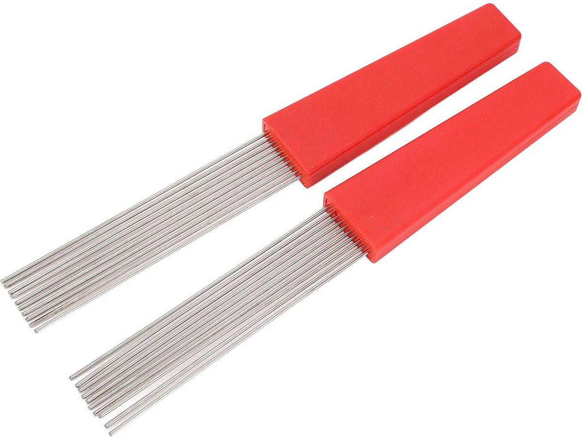 2 Stuks Metalen Guiro Schraper - Ergonomisch Handvat - Robuust en Multifunctioneel