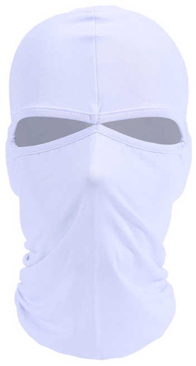 Gezichtsmasker - Balaclava - Bivakmuts - Mask - Helmmuts - Winddicht - Wintermasker - Ski/Motor/Outdoor masker - Mondmasker Nekwarmer/halswarmer - Universeel - Wit - Jonyx