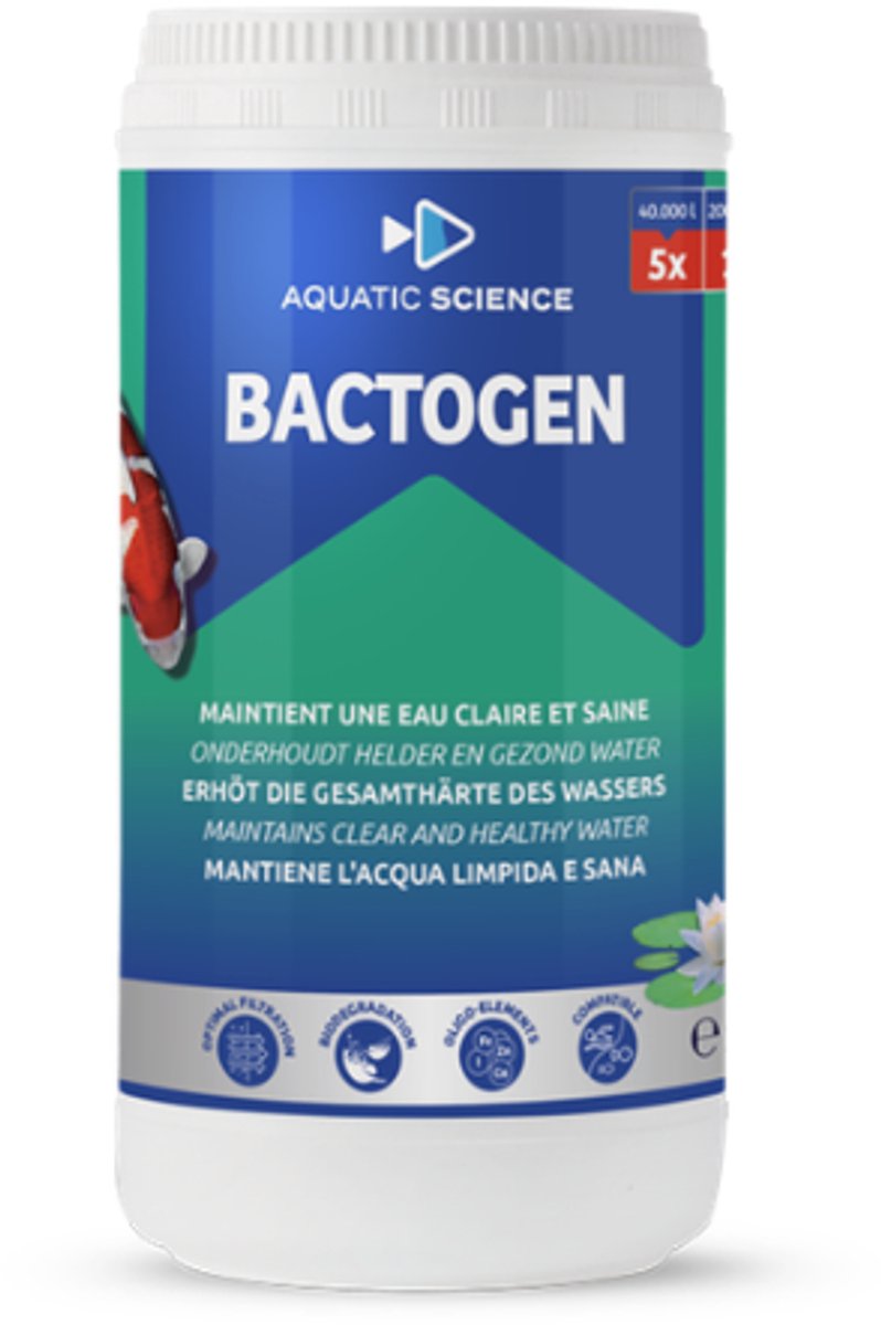 Aquatic Science - Ichipond - Bactogen 40m³ - 1 kg voor 40000 liter water