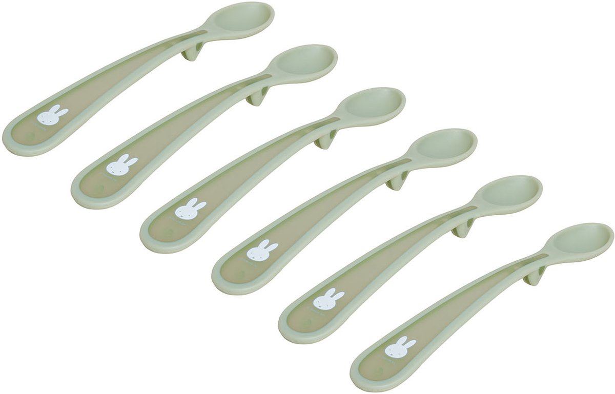 Nijntje Lepelset - 17 cm - 6 Stuks - Groen