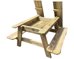 Wooden sand pit table