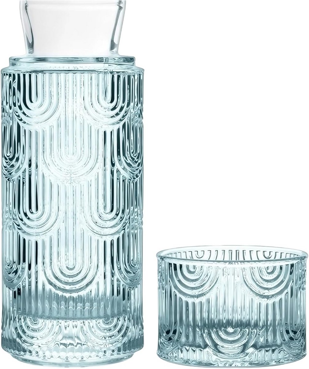 Nachtkastje Waterkaraf met Glas voor Drankjes en Mondwater
