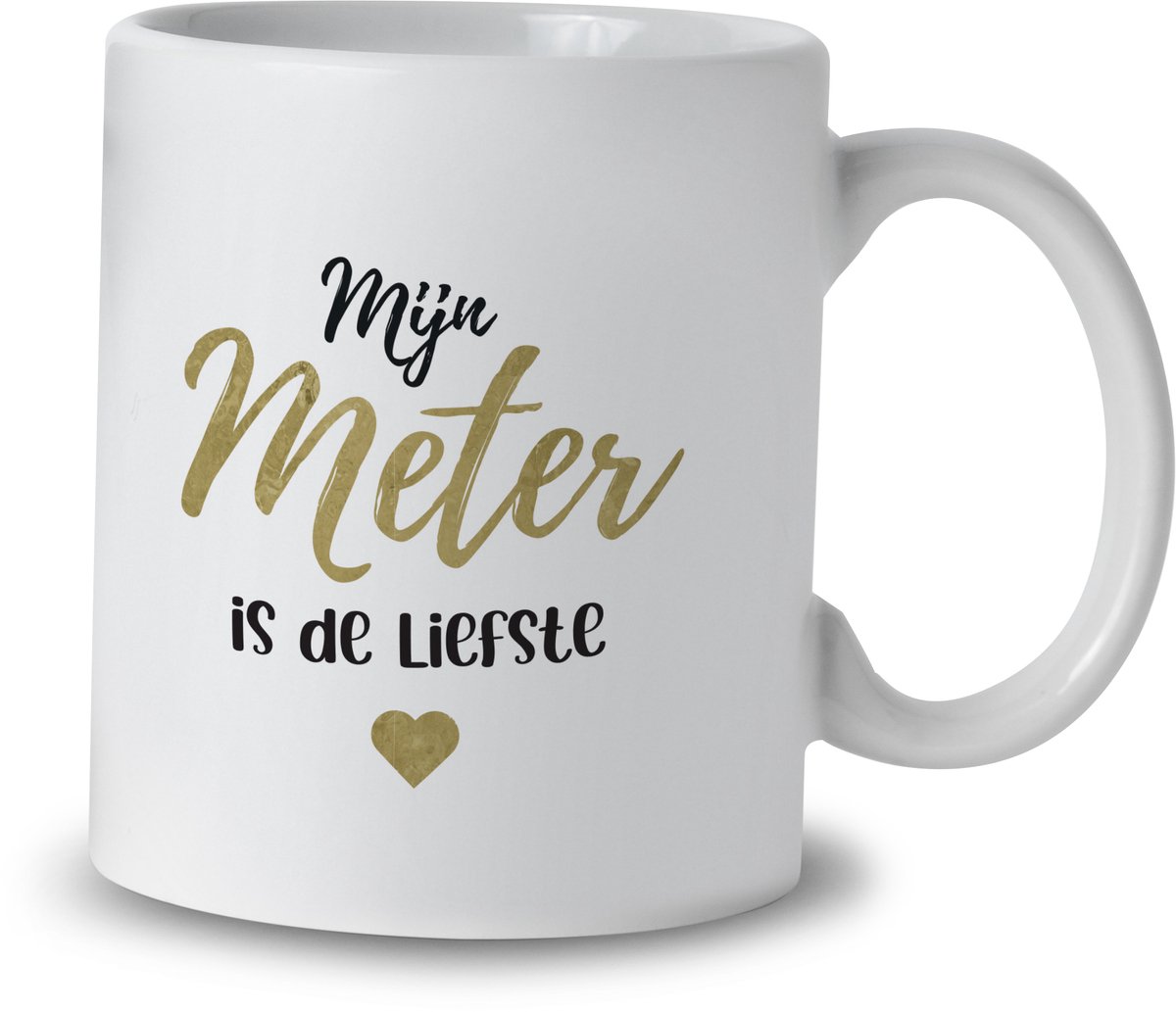 Mok – Liefste Meter – Keramiek – 325 ml – Cadeau