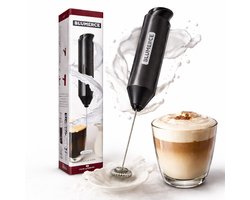 Melkopschuimer Elektrisch - Melkopklopper - Warm/Koud Opschuimen - Milk Frother - Zwart/RVS