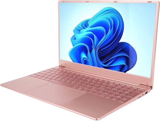 Roze Laptop 15.6” – 16GB RAM – 256GB SSD – Intel Celeron N5095 – Lichtgewicht & Snel voor School, Werk en Thuisgebruik - Merkloos - Hoofdafbeelding