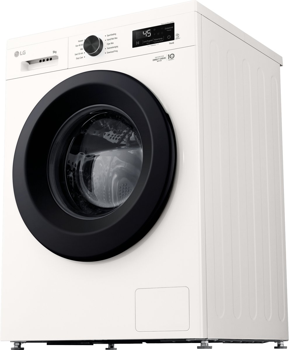 LG F4X1009NWK wasmachine 9 kg met Inverter Direct Drive voor stiller, duurzamer wassen - Spa Steam™ verwijdert allergenen en verzorgt stoffen - 6 Motion voor optimale bewegingen - Energieklasse A. — afbeelding 3
