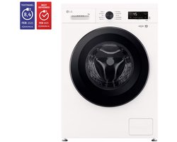 LG F4X1009NWK wasmachine 9 kg met Inverter Direct Drive voor stiller, duurzamer wassen - Spa Steam™ verwijdert allergenen en verzorgt stoffen - 6 Motion voor optimale bewegingen - Energieklasse A.