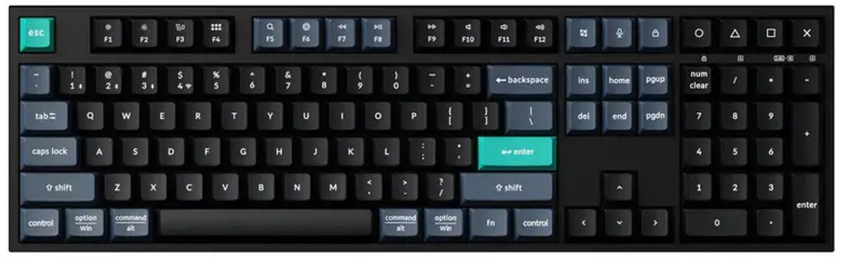 Keychron B36 draadloze toetsenbord zwart