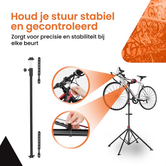 Fiets Montagestandaard - Fiets Reparatiestandaard - Fietsstaander - Fietslift - mountainbike - race fiets - tot 45KG van Merkloos — afbeelding 4