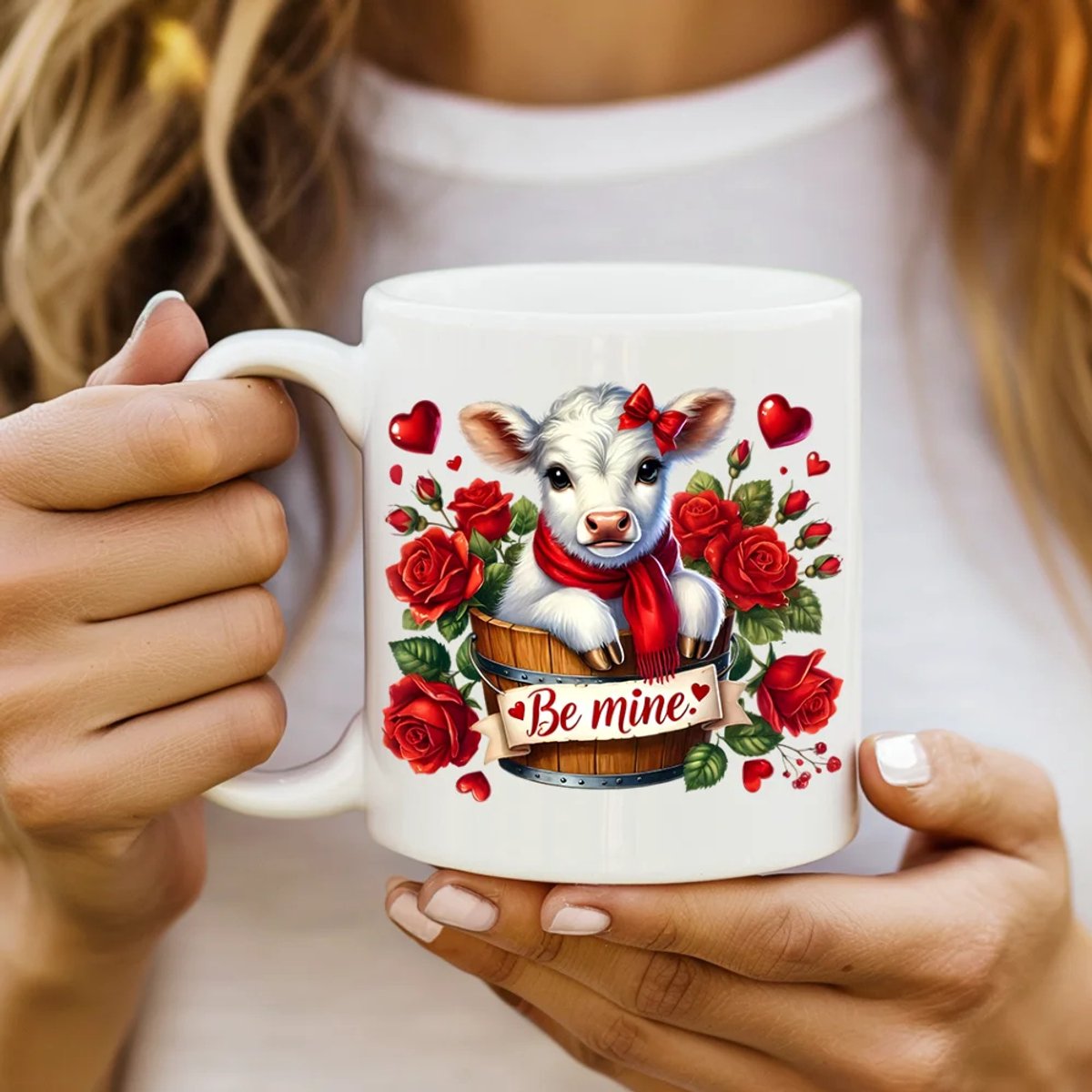 Valentijns Mok 300 ml – Keramische Koffiemok – Liefdevol Design – Cadeau voor Valentijnsdag