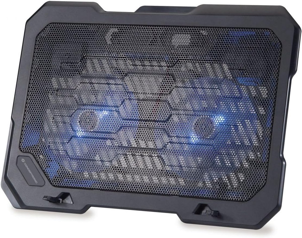Universele Koelmat voor Laptop tot 15,6 inch met 2 Stille Ventilatoren en Hoogteverstelling