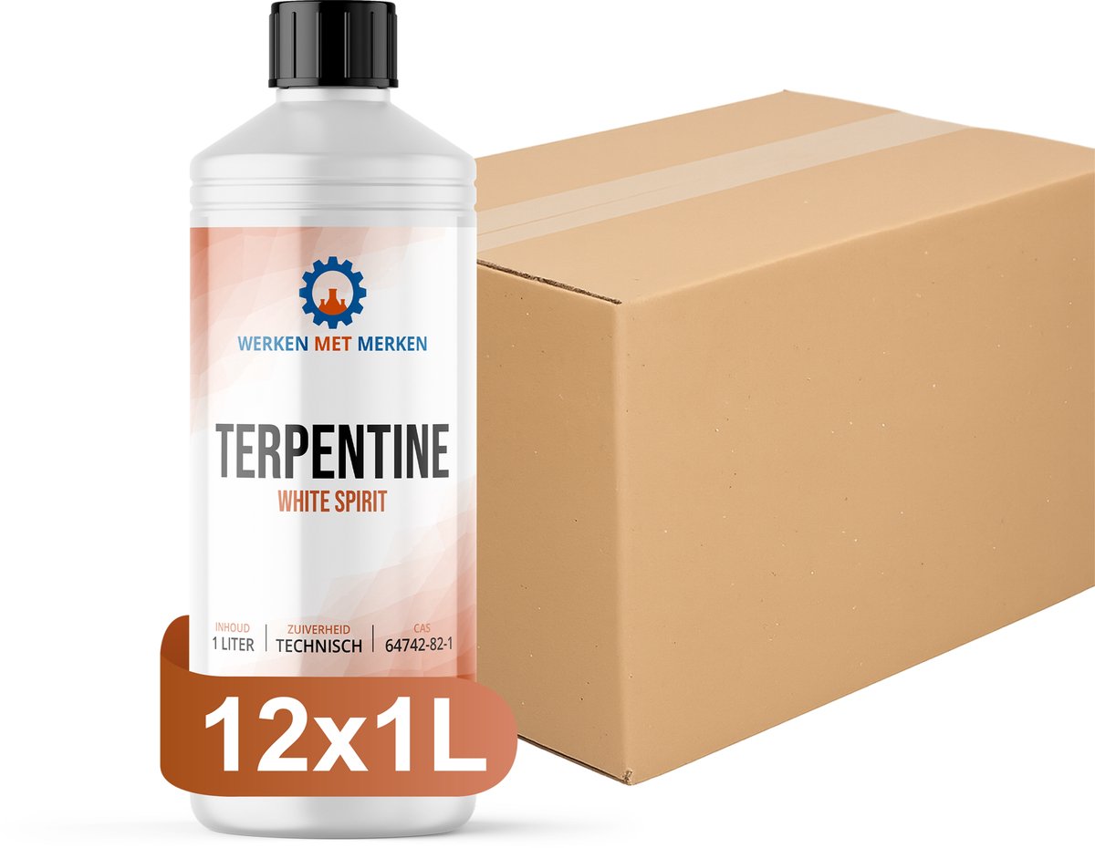 Terpentine - Doos, 12 x 1 liter