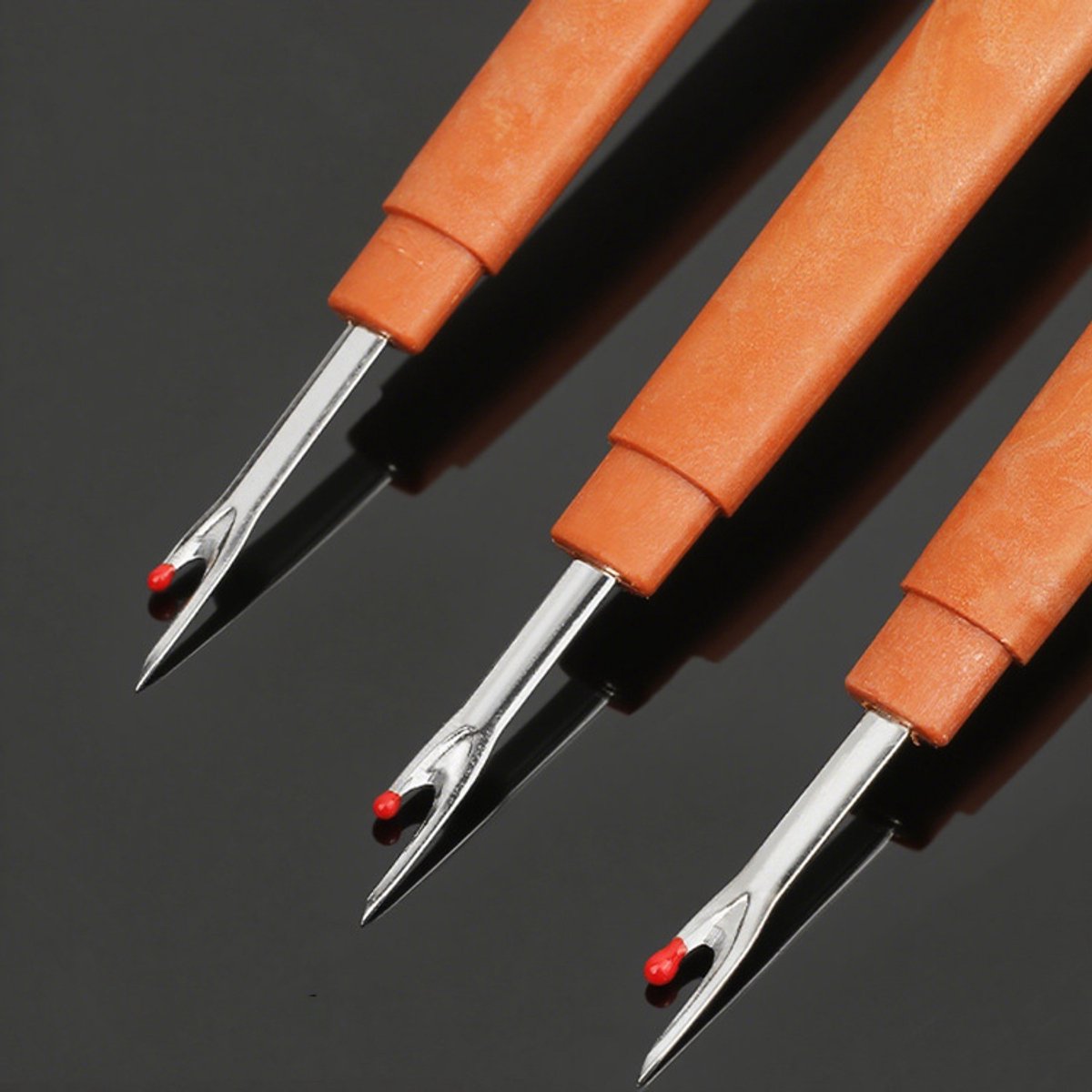 Naadverwijderaar 5 stuks, houtstijl, plastic draadsnijder, stekenverwijderaar, grote draadverwijderaar, stekengum, labelverwijderaar voor kleding, handwerk en borduurwerk