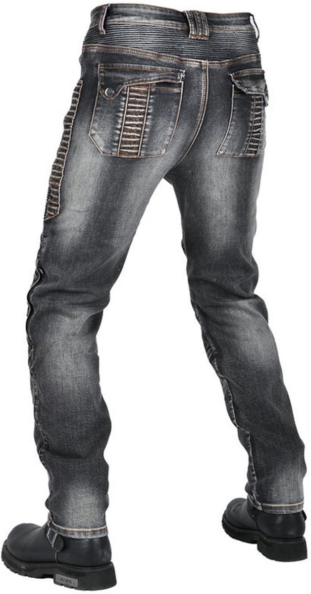 Motorrijbroek Heren Kevlar Motorjeans Bescherming Combat Touring Motor Kleding – foto 7