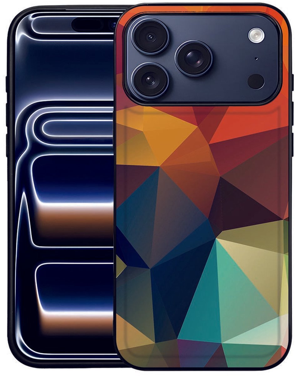 Polygon Color Apple iPhone 17 Pro Max Back Cover Hoesje