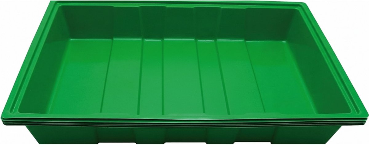 Famanu – Famanu verpakking met 5 kweekschalen voor zaden - afmetingen 35 x 23,5 cm - meerkleurig - ideaal voor zaailingen - duurzaam en herbruikbaar - geschikt voor tuin - balkon en kas