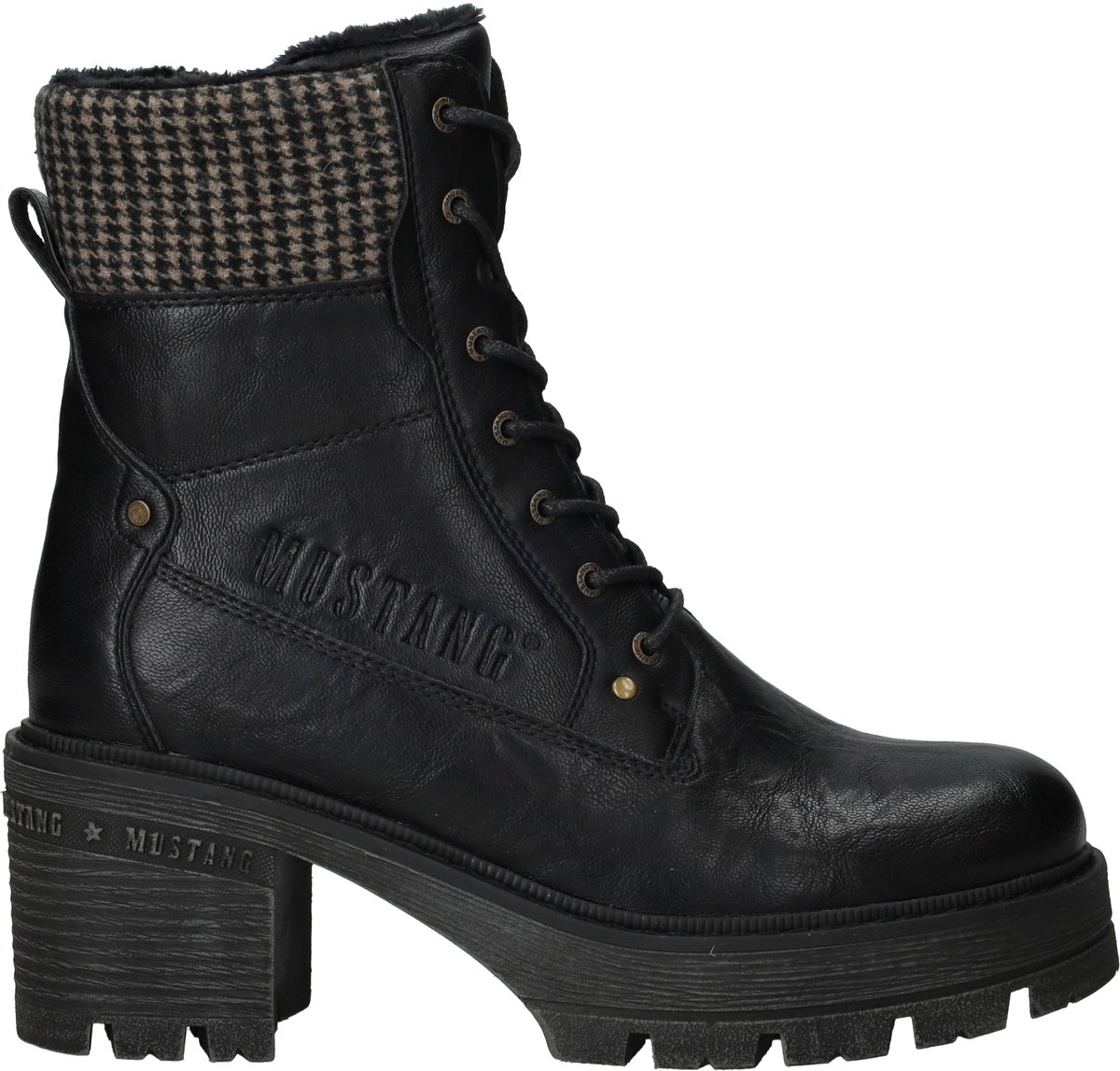 Mustang Veterboots - Dames - Zwart - Maat:39