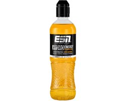 ESN Hydro Energy Drink Orange - 6 x 500 ml - met cafeïne - elektrolyten (natrium, kalium, magnesium, calcium) - vitamines + zink - suikervrij - koolzuurhoudend