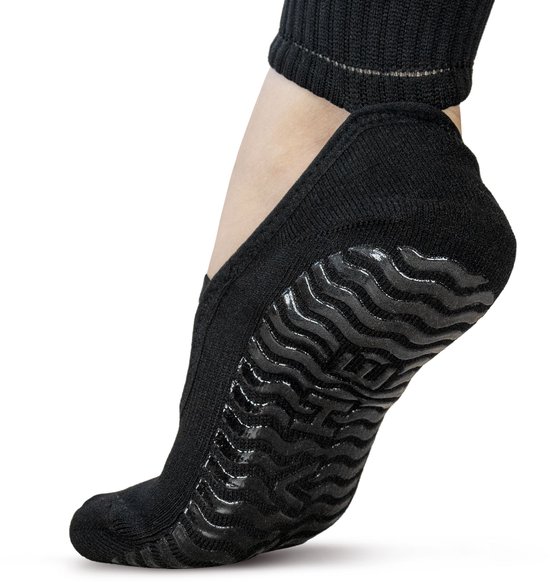 BAHE STUDIO GRIPPY BARRE SOCKS ANTHRACITE van Merkloos — afbeelding 3