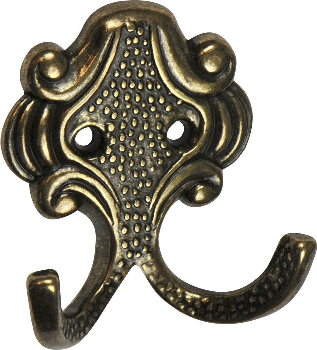 Avenue - Jashaak - 2-haaks - Oud messing - 62x65mm