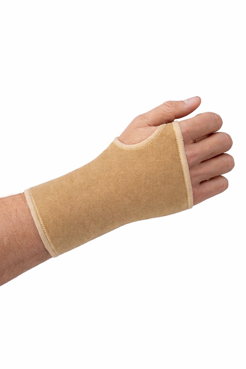 Uriel - Polsbrace Stretch - Polsbandage - Unisex - Beige - Past Links en Rechts - Maat S