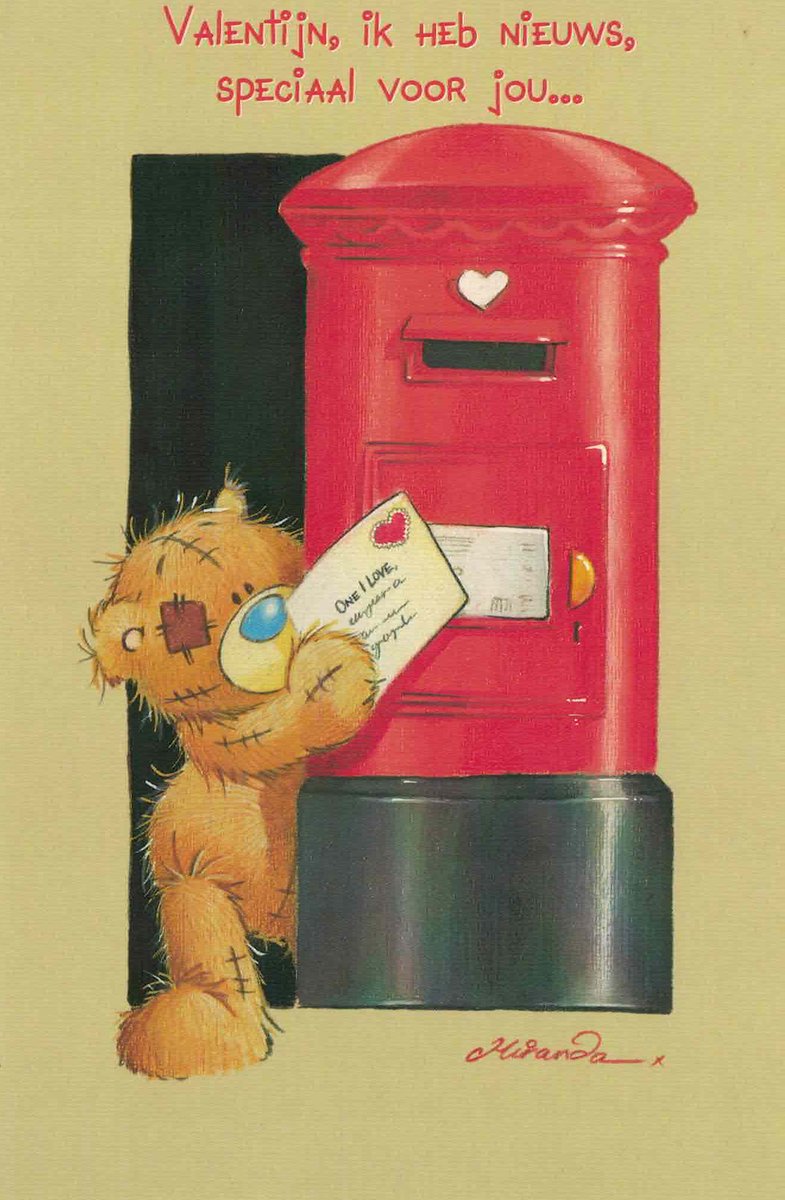 Kaart Valentijn Me To You - wenskaart - liefde - valentijn - Me to You - hou van jou - love you - beertje - vintage