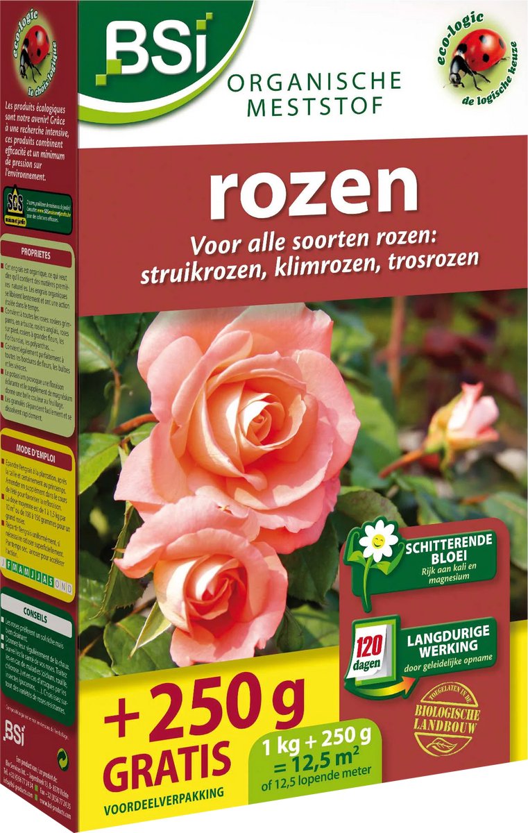 BSI - Rozen Meststof - 1,25 kg voor 12,5 m²