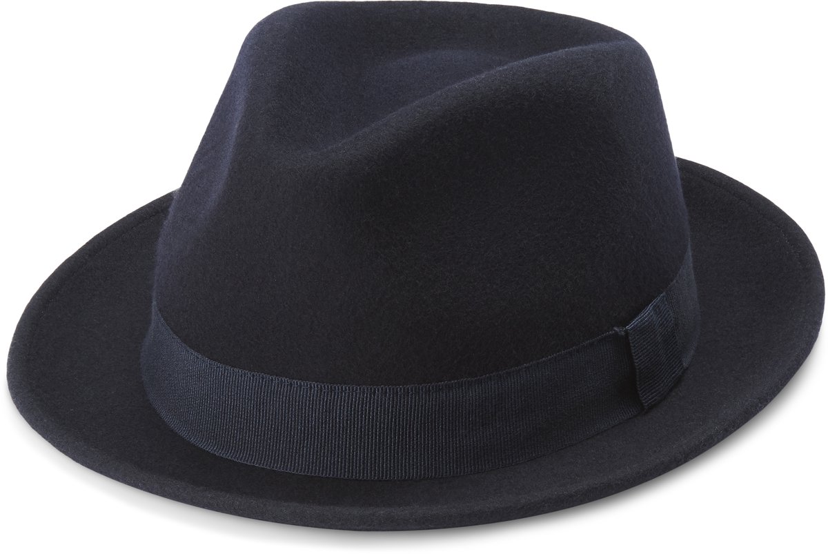 Tomasso Marineblauwe Moda Trilby
