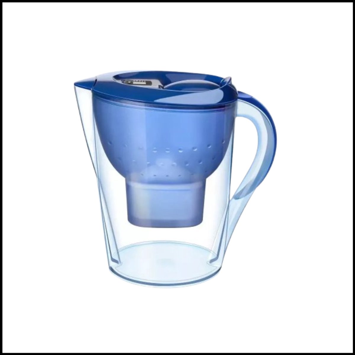 Draagbare Waterfilterketel 3,5L – Keuken Waterzuivering – Actieve Kool Filter – Viertraps Filtratie – Display en Filterindicator