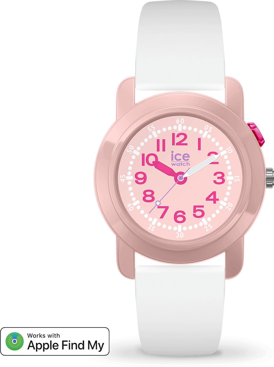 Ice Watch ICE find - White - Pink 024914 Horloge - Siliconen - Wit - Ø 34 mm
