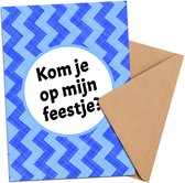 Kinderfeestje uitnodiging game party neon