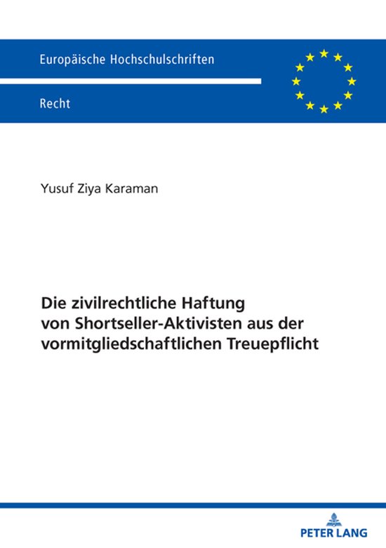 Europaeische Hochschulschriften Recht-Die zivilrechtliche Ha ... - cover