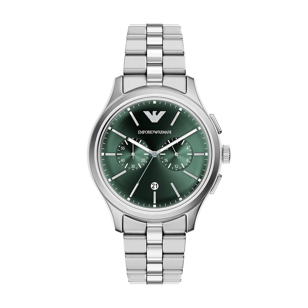 Emporio Armani AR11746 Mannen Horloge 42 mm Zilverkleurig