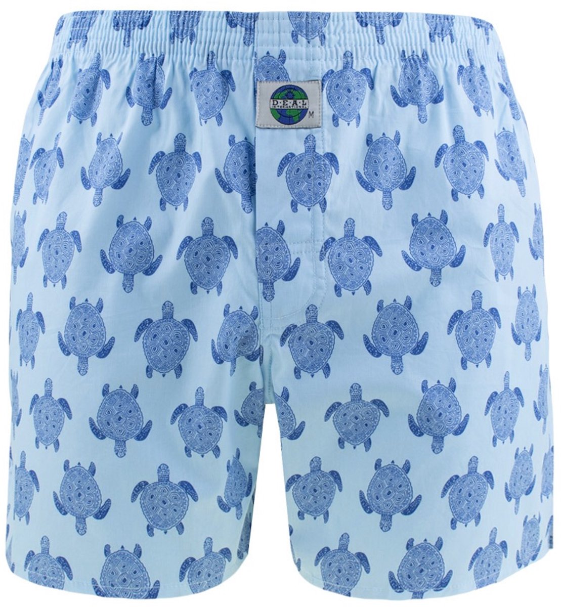 DEAL heren wijde boxershort turtle blauw 192289