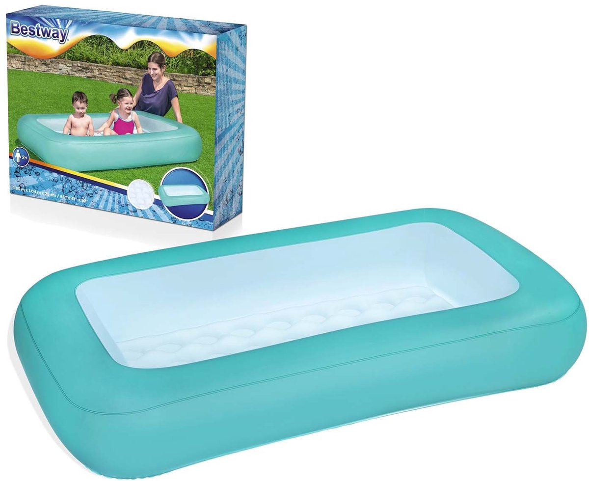 Bestway Zwembad 1-ring opblaasbare bodem 165x104x25cm - Roze