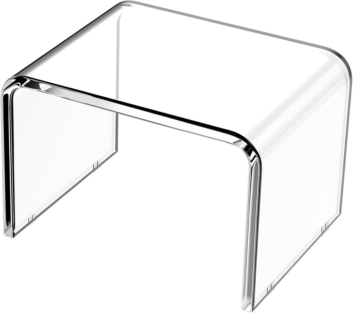 Transparante Acryl Kruk - Antislip Verhoogde Voetenbank voor Toilet of Plantenstandaard