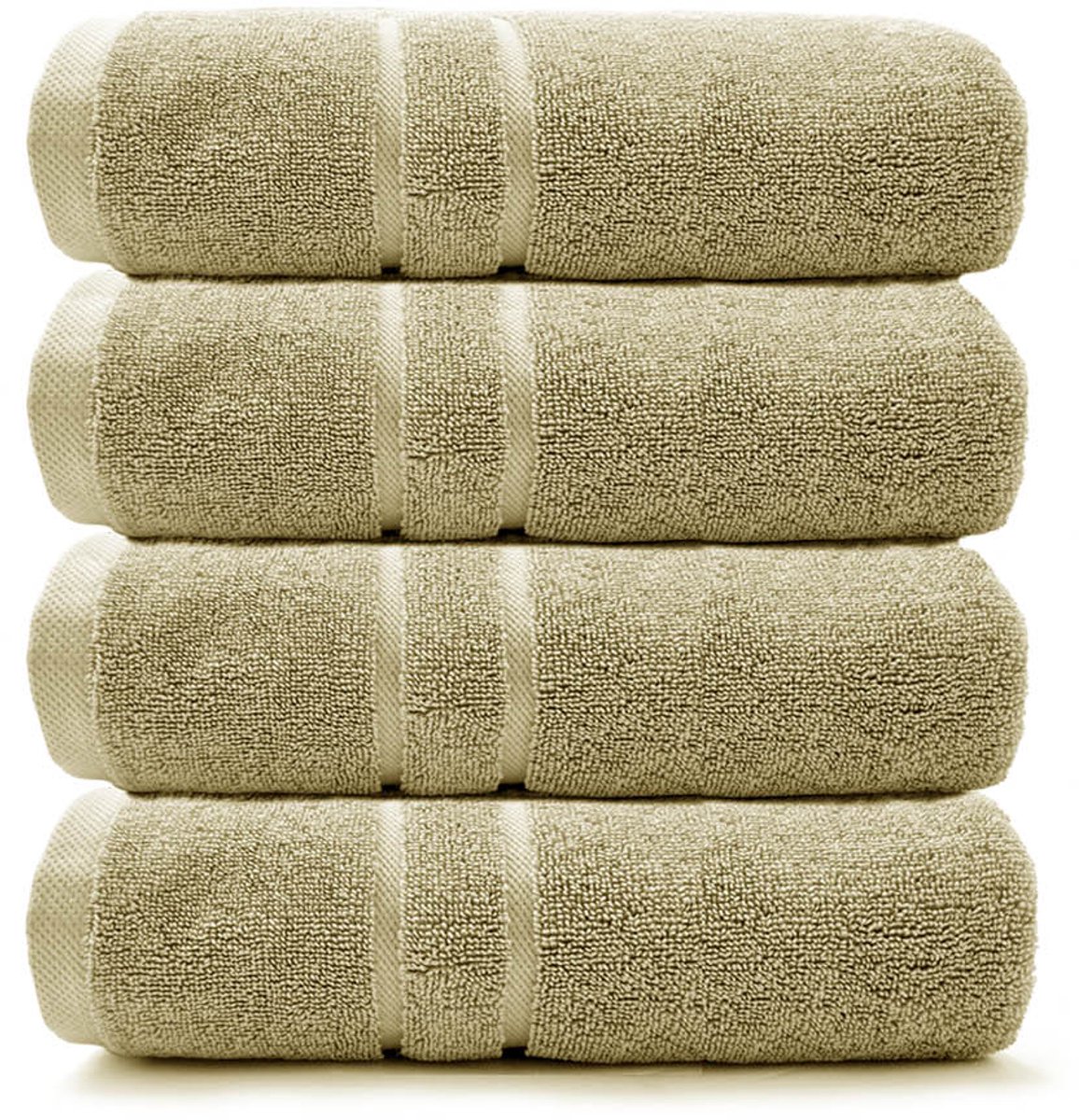 HOOMstyle Gastendoekje Boutique - 4 stuks - 30x50cm - Olijfgroen