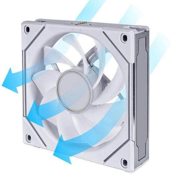 Lian Li UNI FAN SL-INF 120 ARGB Reverse Blade PWM White 3-pack (4/5)
