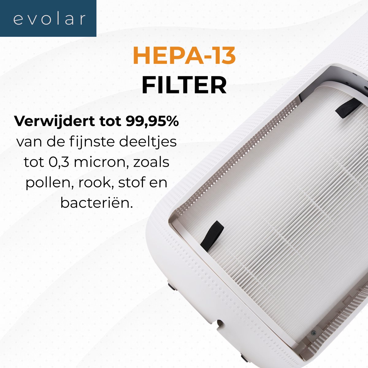 Evolar Luchtreiniger met 2x HEPA 13 Filter - CADR: 400m3/h - Air Purifier - Slaapmodus - Luchtkwaliteit Indicator - Pure4 + — afbeelding 5