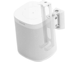 Draaibare en Kantelbare Wandsteunen voor Sonos One, One SL en Play 1 Speakers - Wit Paar