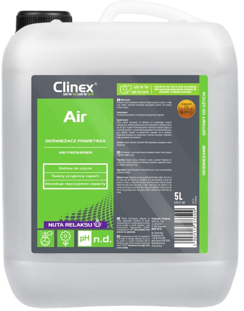 Clinex Air Time for Relax – Luchtverfrisser 5 liter