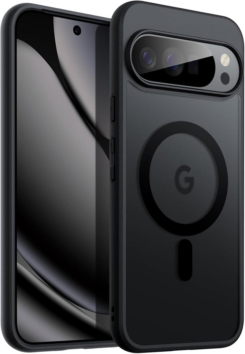 Transparant MagSafe Hoesje met Matte Achterkant voor Google Pixel 10 / 10 Pro (2025) - Schokdempend