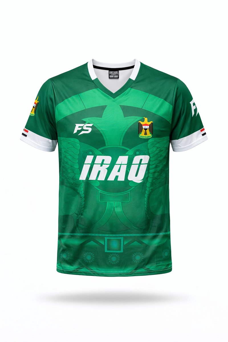FIGHTSENSE Performance T-Shirt Irak – Lichtgewicht Sportshirt – Polyester – Groen/Wit – Unisex - MAAT M