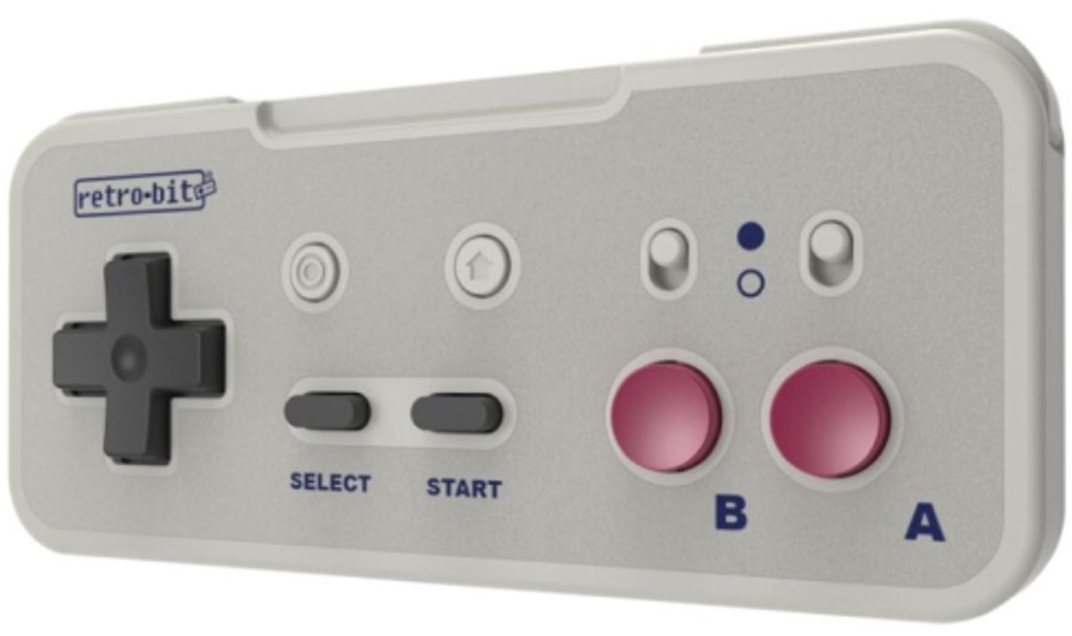Retro-Bit Origin8 2.4G Wireless Controller- DMG Grey Nieuw