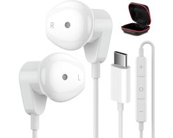 TENZHVXI - Usb C Headphones - Iphone Headphones Wired - HiFi Stereo With Digital DAC Chip - 1 Pair - Wit