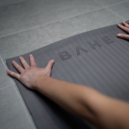BAHE - Reversible mat - Yogamat met 2 zijdes - 183x61x0.6cm - Pebble Grey - Yoga mat - Yin yoga - Hatha Yoga van Bahe — afbeelding 4