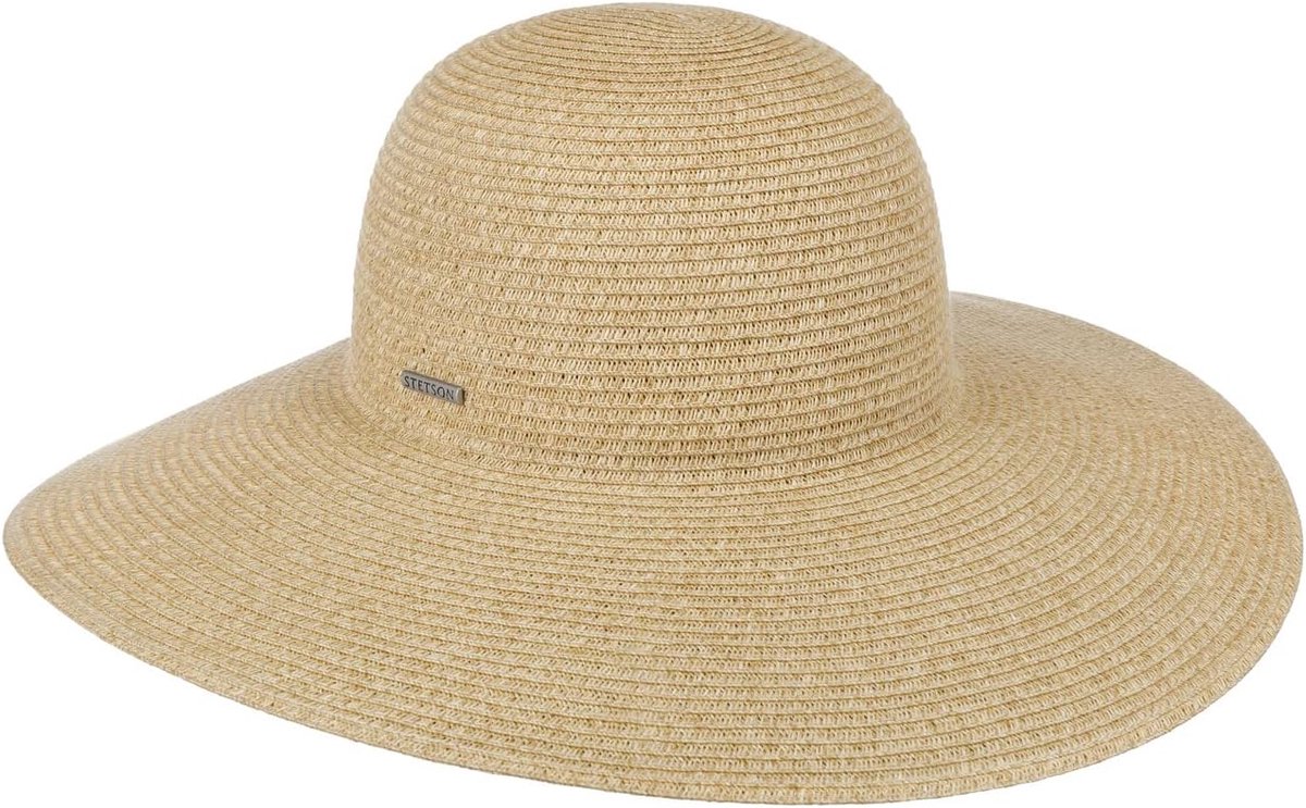 Dames Strohoed met Brede Rand - Zonneklep Zomerhoed Lichtgewicht