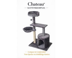 Kattenboom 88 cm - Stijlvol design - kattentoren - krabpaal kat - Luxe Kattenhuis - katten